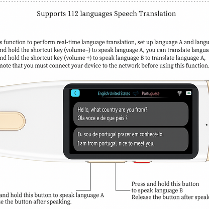 Bolígrafo Traductor Inteligente