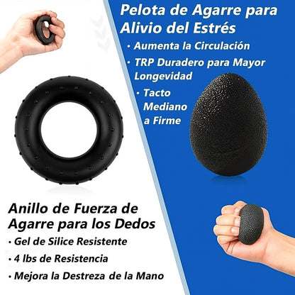 Ejercitador de Mano, Muñeca y Antebrazo – Hand Grip x6