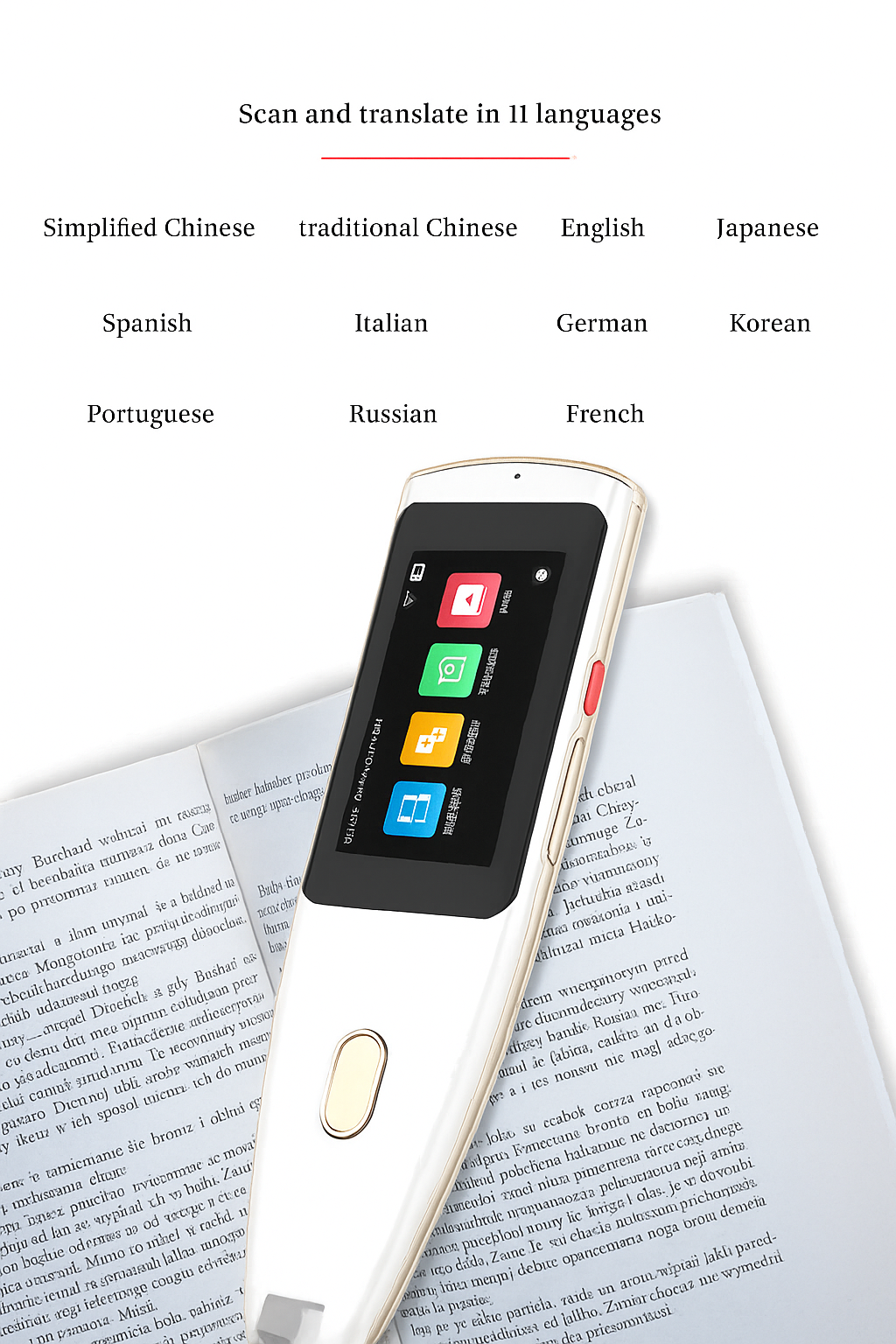 Bolígrafo Traductor Inteligente